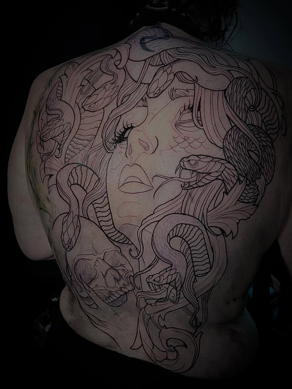 Neo-Traditional tattoo by Nathan Kennedy