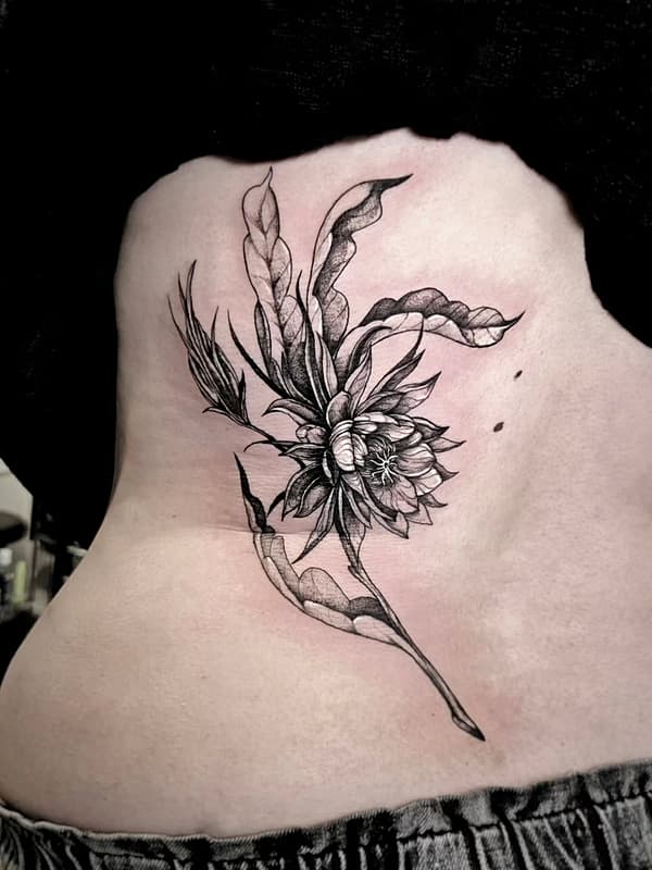 Illustrative tattoo by Candice Smith