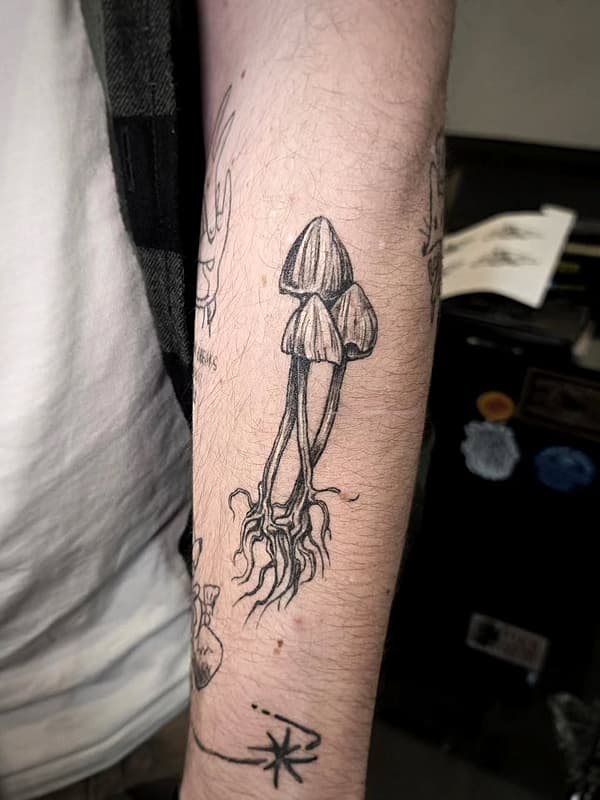 Illustrative tattoo by Candice Smith