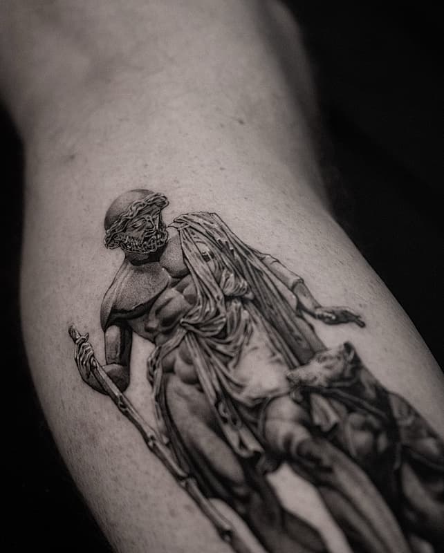 Fineline tattoo by Bobby Kerehoma