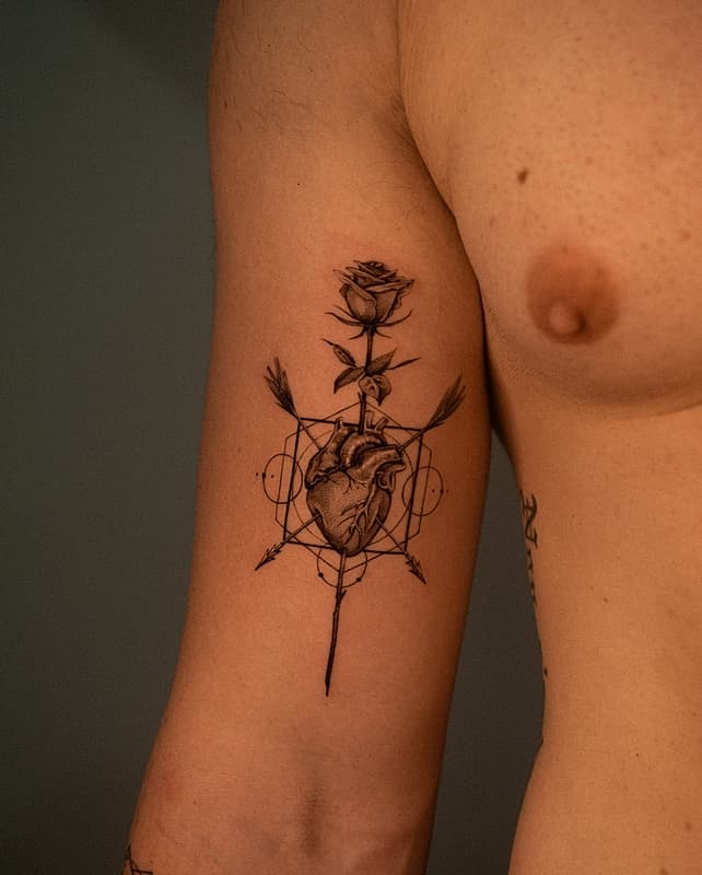 Fineline tattoo by Bobby Kerehoma