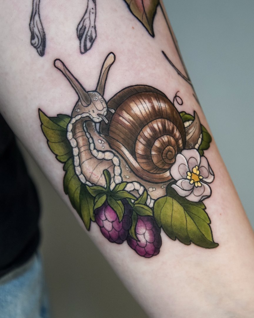 Neo-Traditional tattoo by Meg Taylor