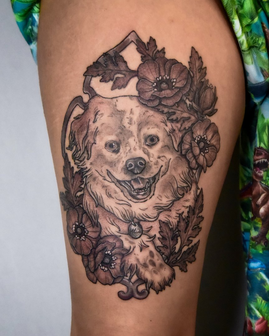 Neo-Traditional tattoo by Meg Taylor