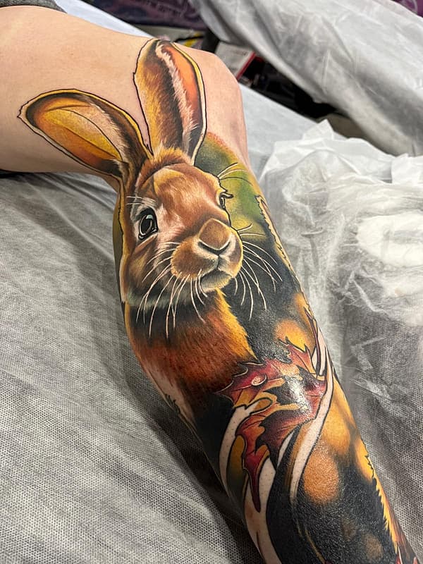 Realism (colour) tattoo by Lauren Fenlon