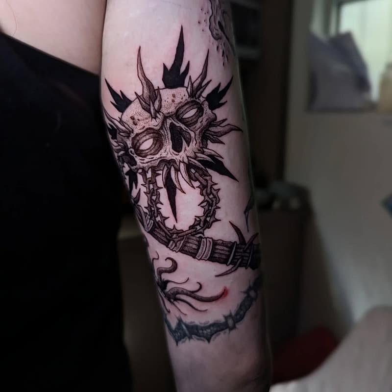 Blackwork tattoo by 𝕹𝖎𝖐 𝕸𝖆𝖝𝖎𝖒𝖔𝖛𝖎𝖈𝖍 