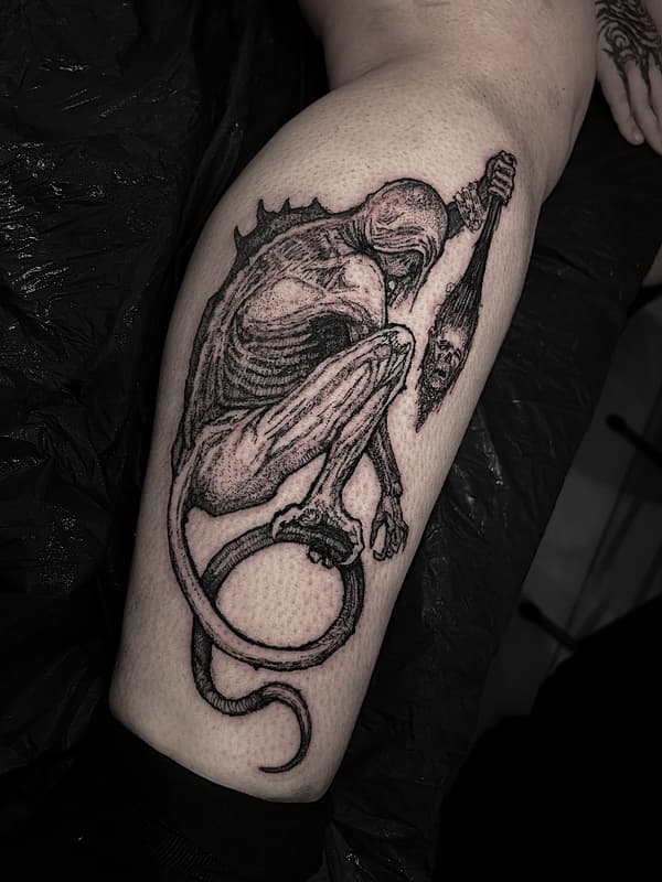 Tattoo by 𝖂𝖔𝖑𝖋𝖌𝖆𝖓𝖌 🜋 in Australia