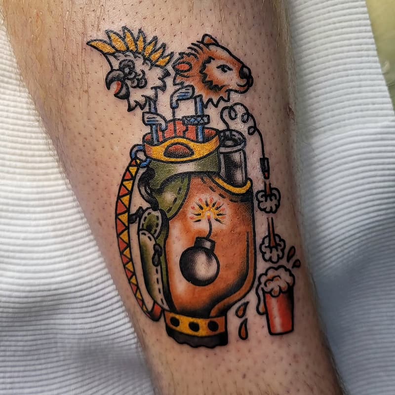 American Traditional tattoo by Aidan Hardy