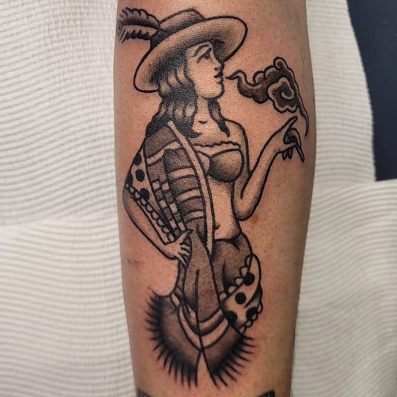 American Traditional tattoo by Aidan Hardy