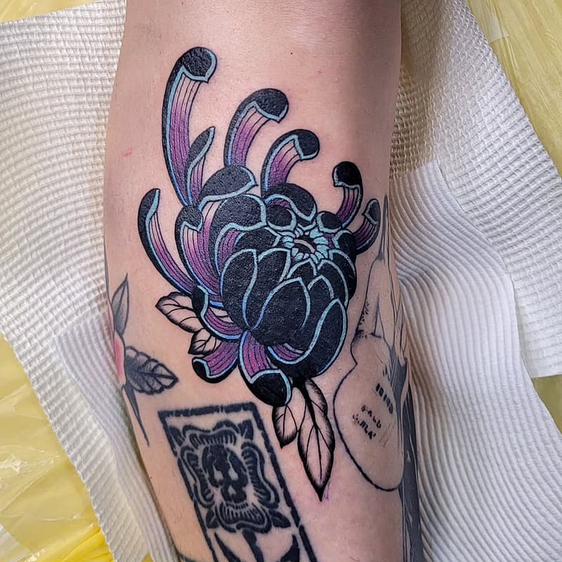 American Traditional tattoo by Aidan Hardy