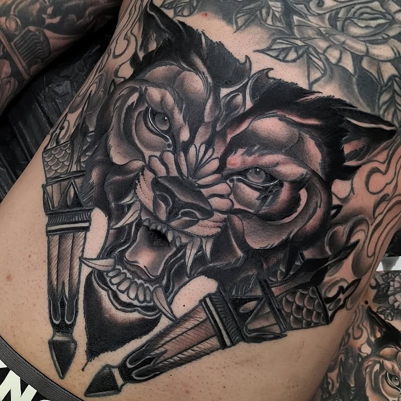 Neo-Traditional tattoo by CRYSTAL CASTLEDINE