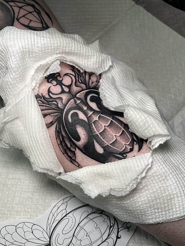 Blackwork tattoo by Jordi King