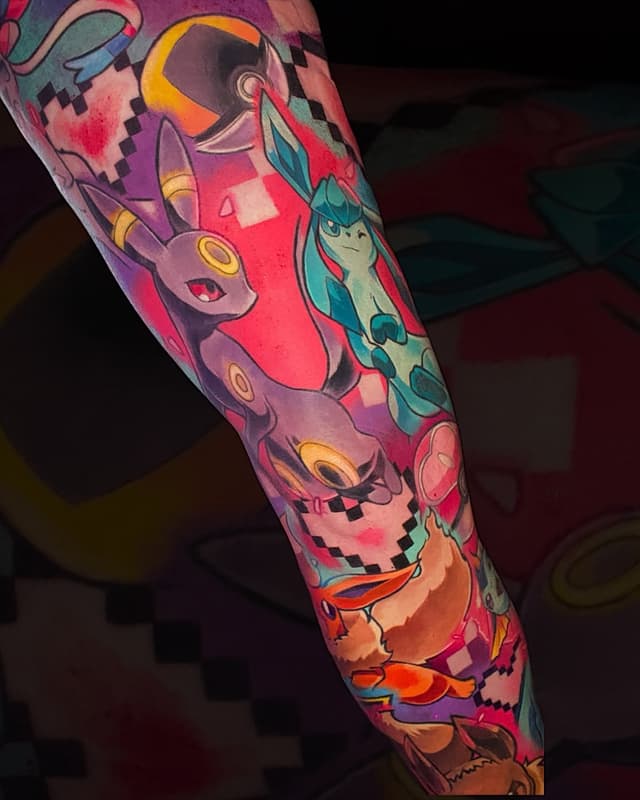 Anime tattoo by Binksy | Anime Tattoos Newcastle NSW