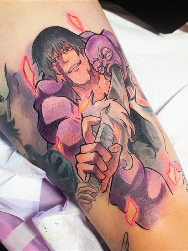 Anime tattoo by Binksy | Anime Tattoos Newcastle NSW