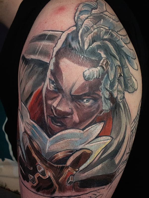 Anime tattoo by Binksy | Anime Tattoos Newcastle NSW