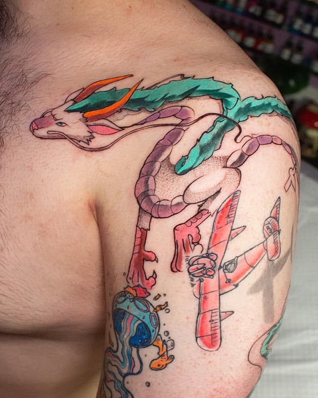 Anime tattoo by Binksy | Anime Tattoos Newcastle NSW