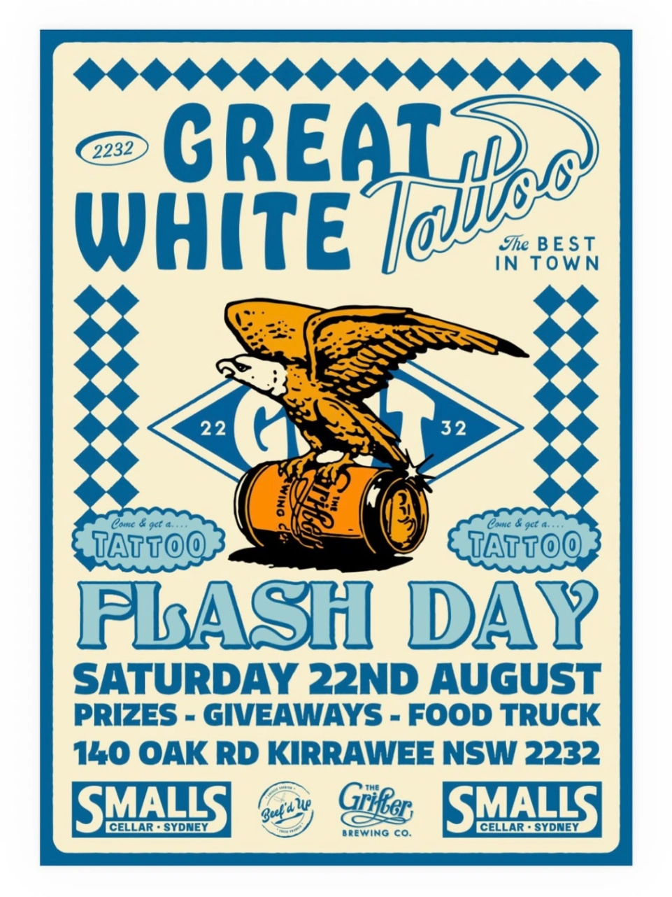 Great White Tattoo Flash Day