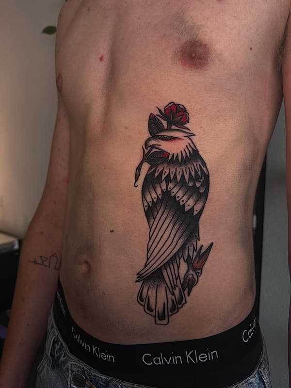 American Traditional tattoo by Aaron