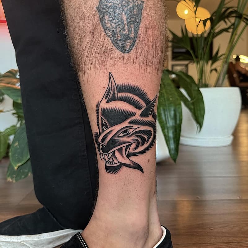 American Traditional tattoo by Aaron