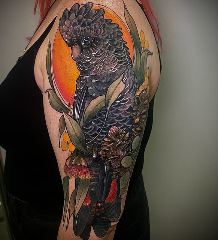 Neo-Traditional tattoo by Luke Pritchard