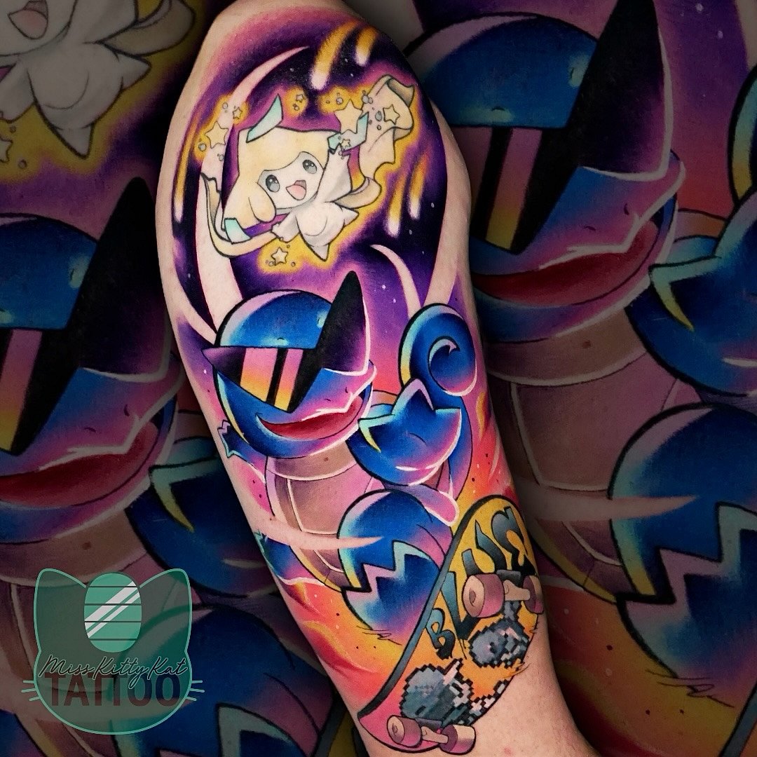 Anime tattoo by Miss Kitty Kat Tattoo