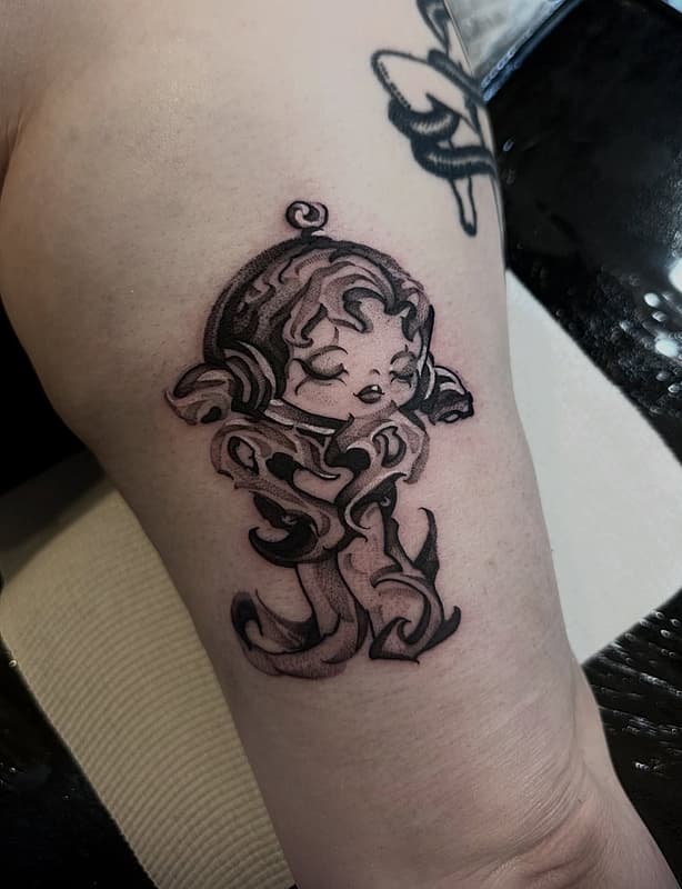 Blackwork tattoo by ༒𝓢𝓷𝓸𝔀༒
