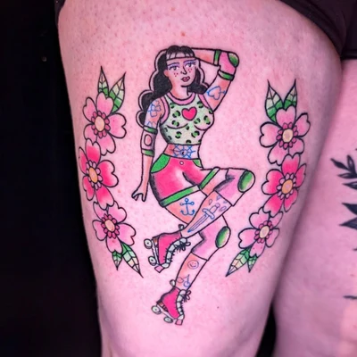 American Traditional tattoo by Snips Tattoos