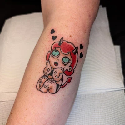 American Traditional tattoo by Snips Tattoos
