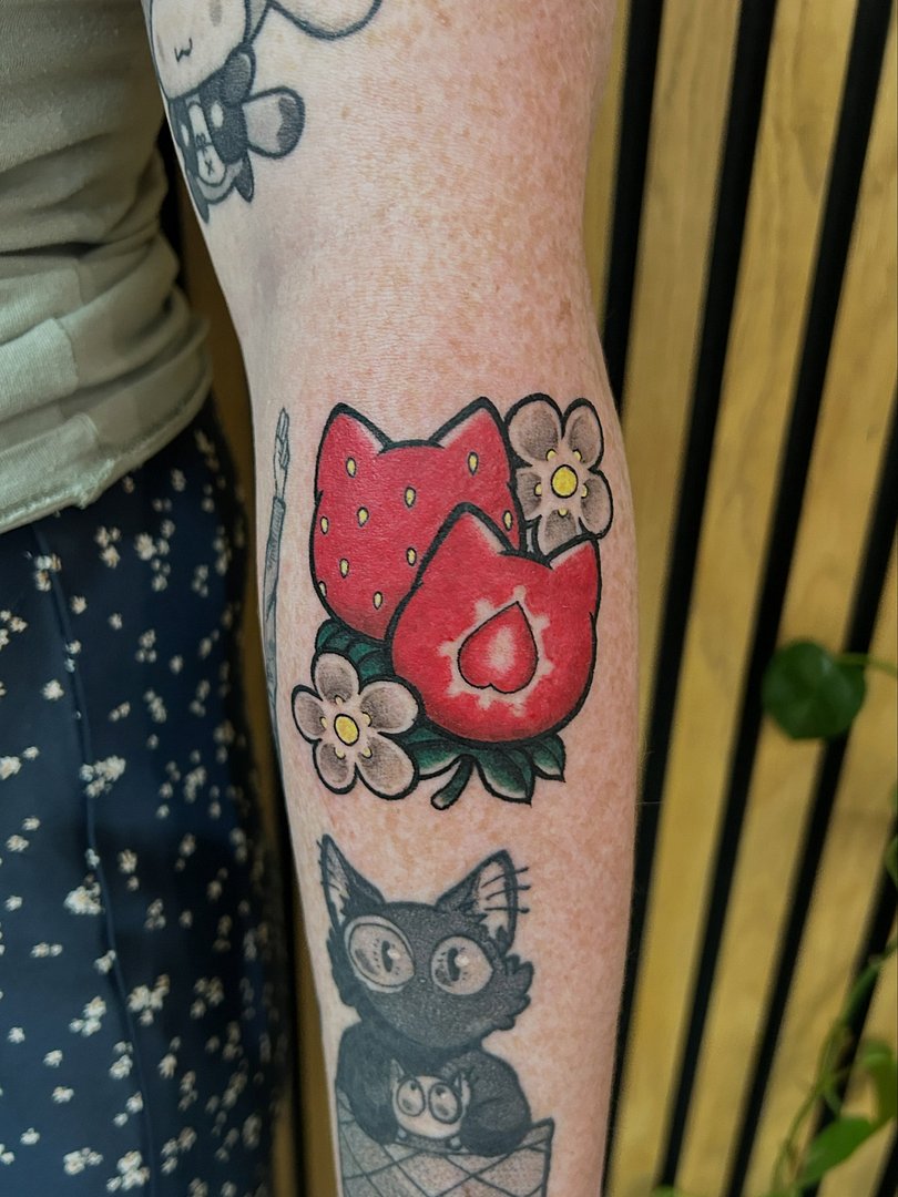 Anime tattoo by Inky Neko
