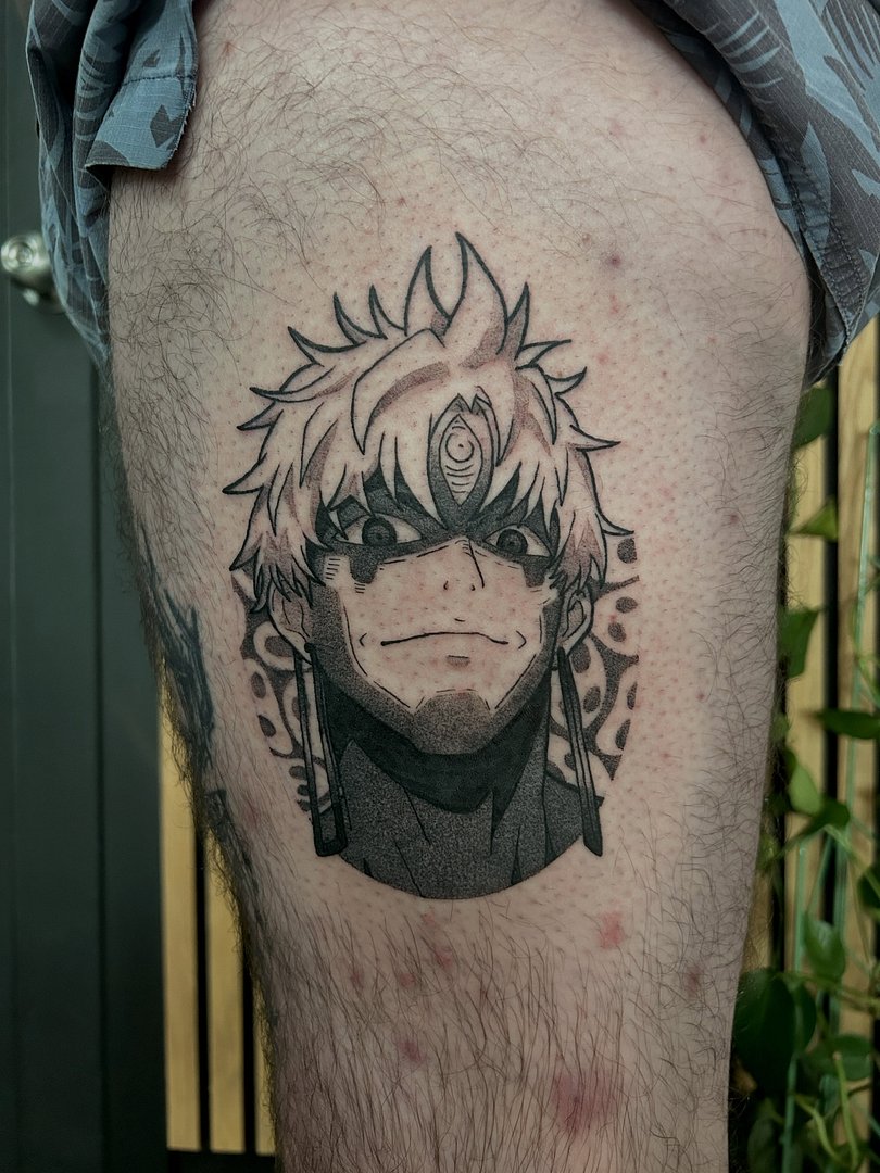 Anime tattoo by Inky Neko