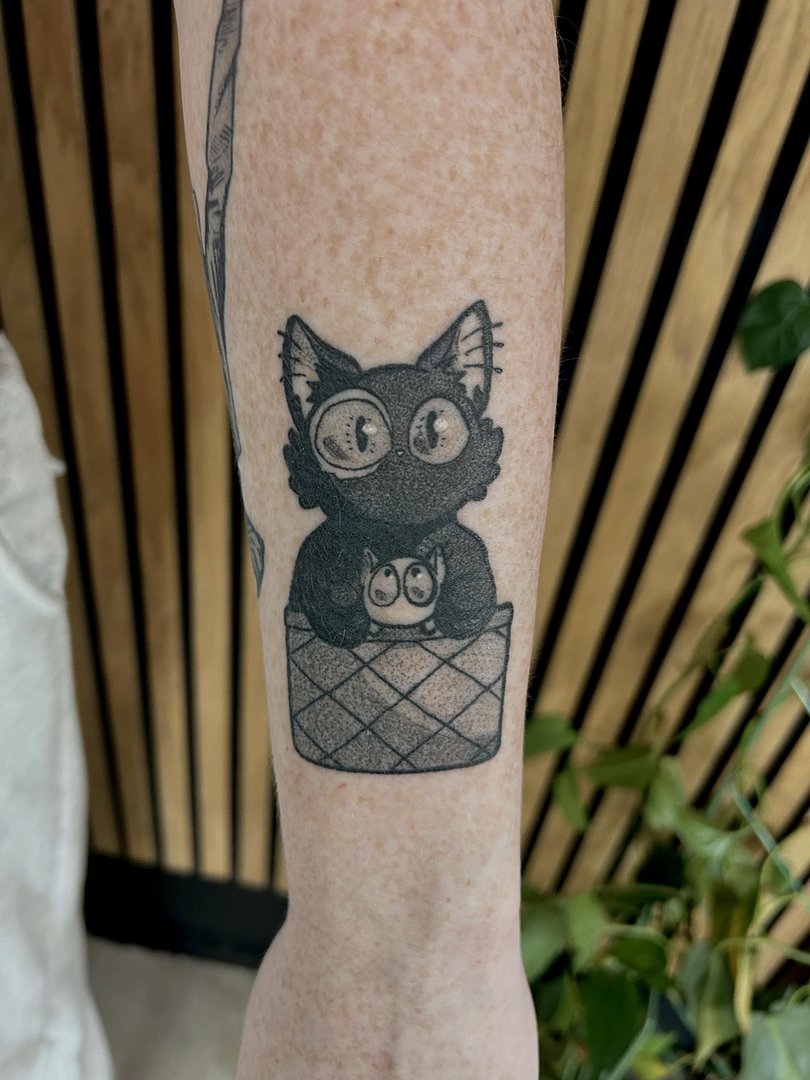 Anime tattoo by Inky Neko