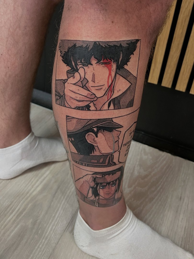 Anime tattoo by Inky Neko