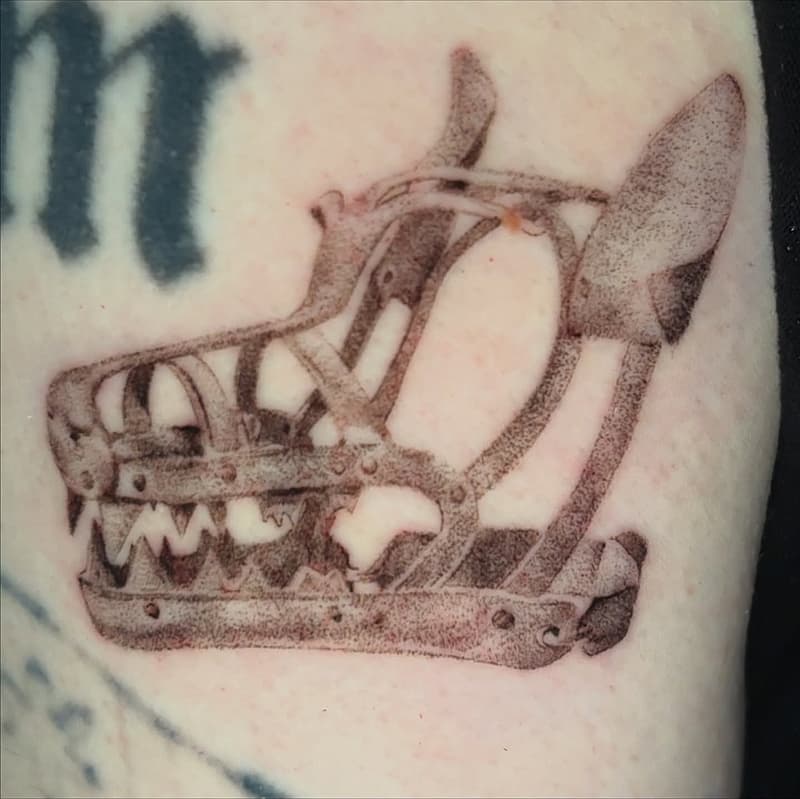 Realism (black & grey) tattoo by mac 🦂
