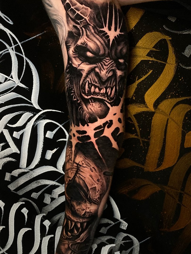 Portraits tattoo by triggertattoos