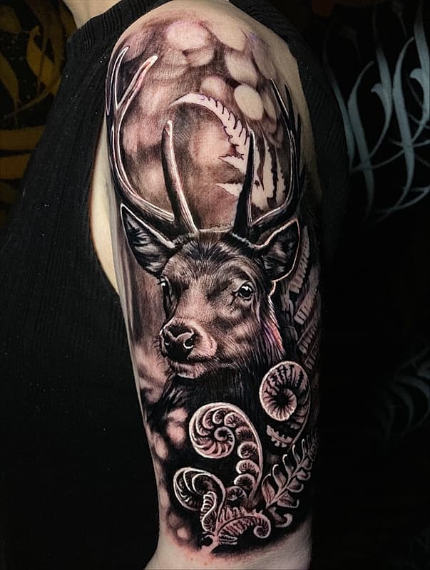 Realism (black & grey) tattoo by Trigger