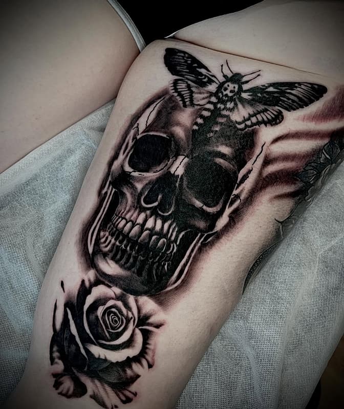 American Traditional tattoo by Liam Winen Tattoo