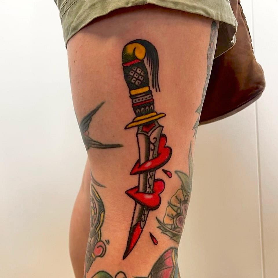 American Traditional tattoo by Sam Smyth
