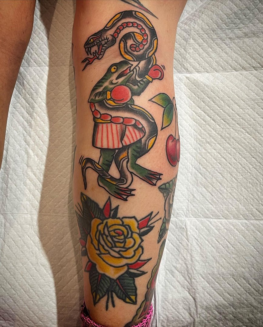 American Traditional tattoo by Sam Smyth