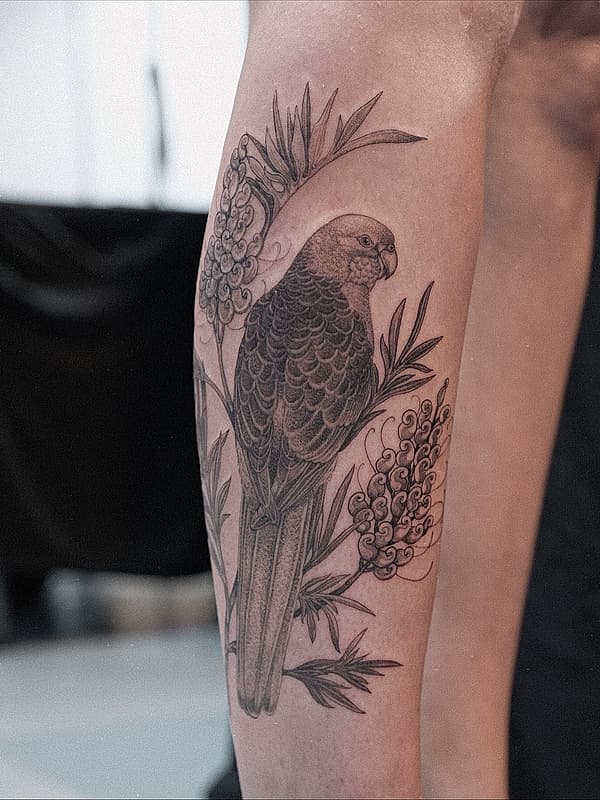 Illustrative tattoo by Milly Weber