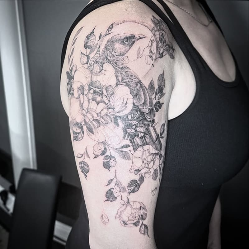 Tattoo by Kieran 🇳🇿 fineline tattoo