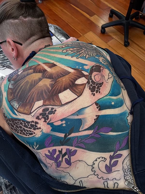 Illustrative tattoo by Stickybonessmith