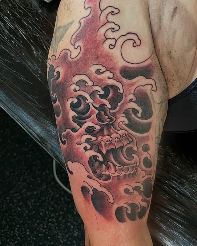 Illustrative tattoo by Stickybonessmith