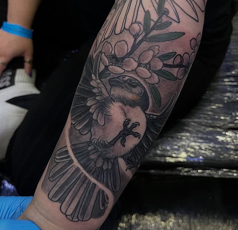 Illustrative tattoo by Stickybonessmith