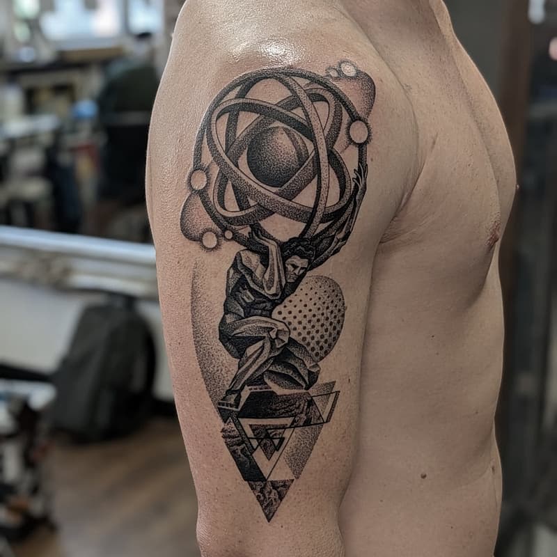 Dotwork tattoo by Ben Doukakis