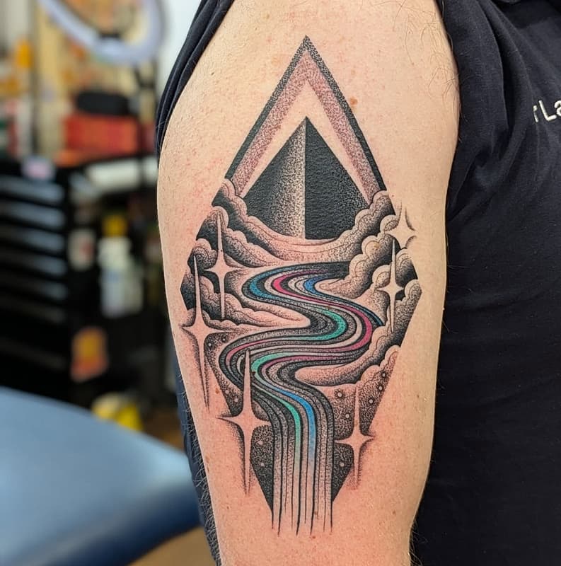 Dotwork tattoo by Ben Doukakis