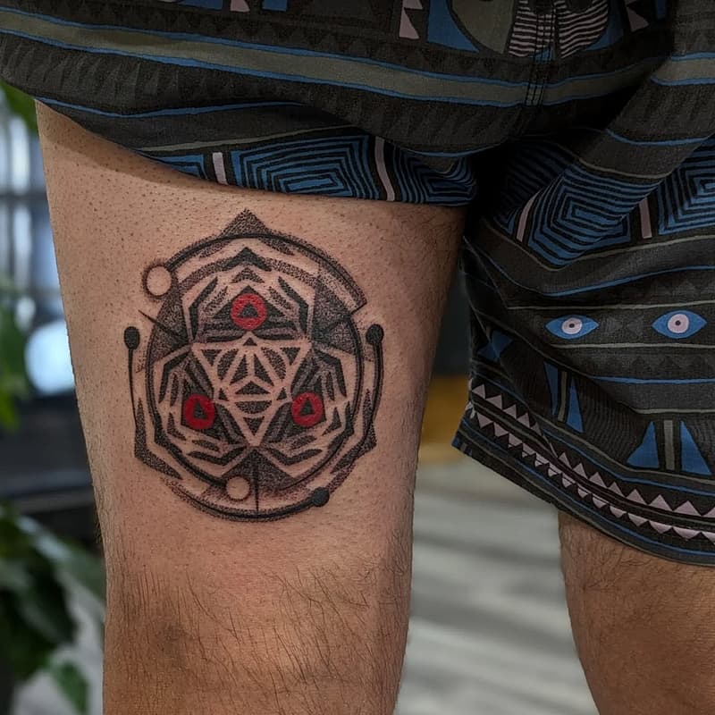 Dotwork tattoo by Ben Doukakis
