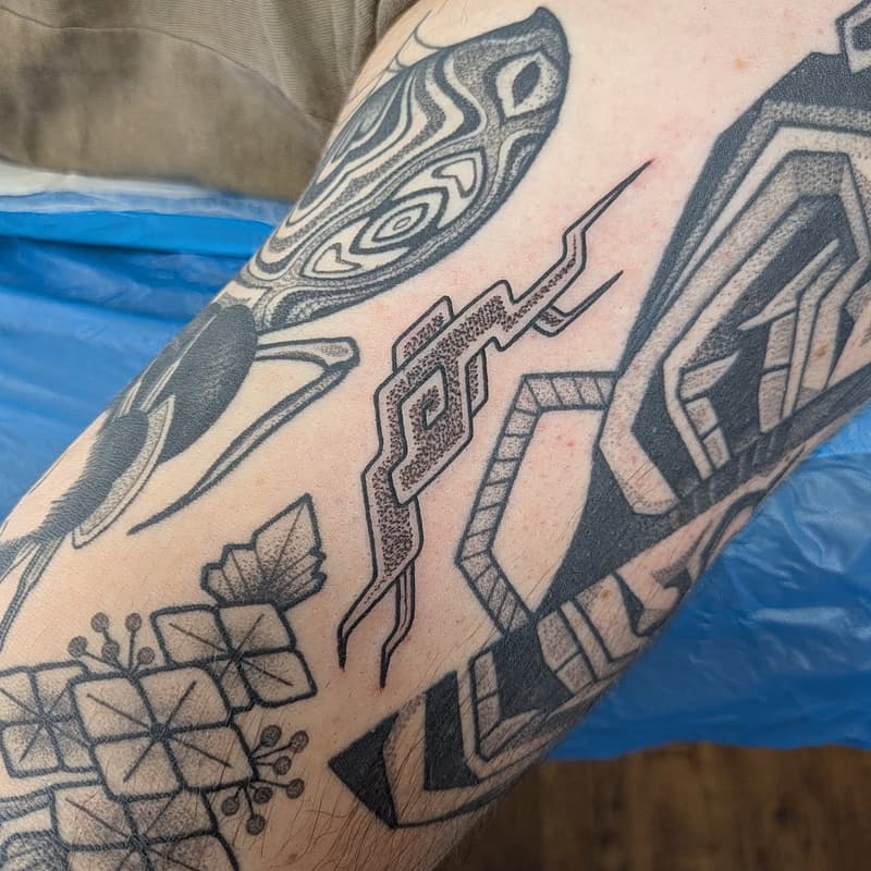Dotwork tattoo by Ben Doukakis