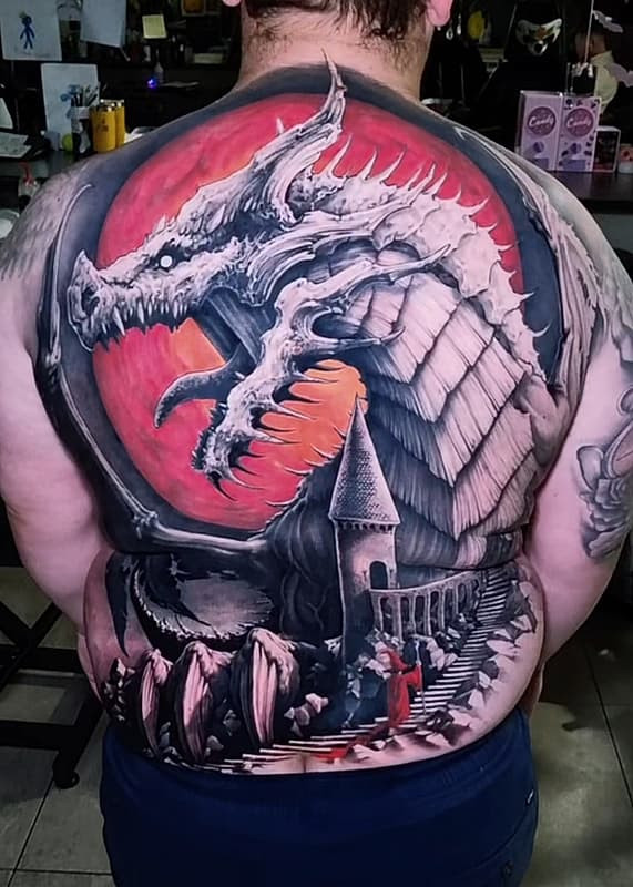 Realism (colour) tattoo